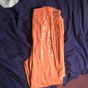 peach VICTORIA SECRET/PINK yoga pants